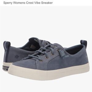 Sperry Women's Crest Vibe Sneakers - Slate Blue size 7